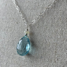 Load image into Gallery viewer, Huge Aquamarine and Opal Necklace, OOAK