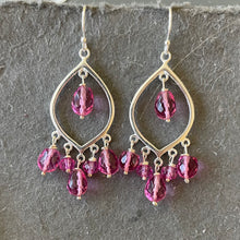 Load image into Gallery viewer, In The Pink Chandelier Earrings