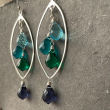 Load image into Gallery viewer, Sea Time Dewdrop Marquise Earrings