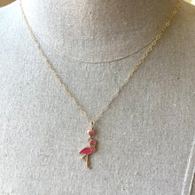 Load image into Gallery viewer, Flamingo and Pearl Necklace