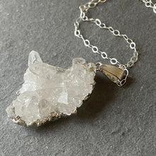 Load image into Gallery viewer, Rock the Casbah #8 Rock Crystal Quartz Necklace OOAK on Moonstone