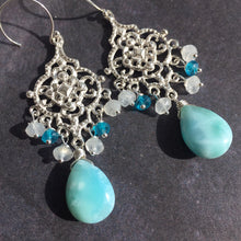 Load image into Gallery viewer, Larimar Branch Necklace