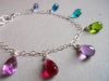 Load image into Gallery viewer, All That Multi-Colored faceted quartz droplet bracelet