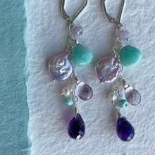 Load image into Gallery viewer, Amethyst Cascade Earrings
