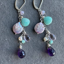 Load image into Gallery viewer, Amethyst Cascade Earrings