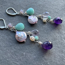 Load image into Gallery viewer, Amethyst Cascade Earrings