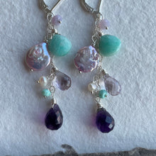 Load image into Gallery viewer, Amethyst Cascade Earrings
