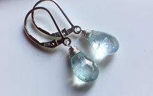 Load image into Gallery viewer, Aquamarine Dream Teenie Earrings