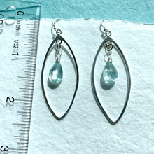 Load image into Gallery viewer, Aquamarine Marquis Earrings