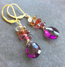 Load image into Gallery viewer, Autumn Prelude Dangles, Sapphire, metal choices