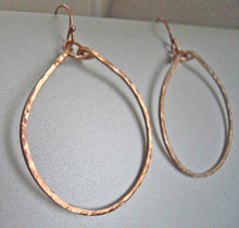 Load image into Gallery viewer, Ava Hammered Hoop Earrings in 14K Rose Gold Filled, Sterling, or 14k gold filled Size: Small