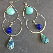 Load image into Gallery viewer, Beach Stroll Double Hoop Earrings