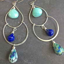 Load image into Gallery viewer, Beach Stroll Double Hoop Earrings