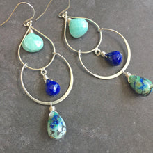Load image into Gallery viewer, Beach Stroll Double Hoop Earrings
