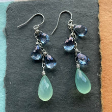 Load image into Gallery viewer, Chalcedony Sparkler Earrings