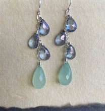 Load image into Gallery viewer, Chalcedony Sparkler Earrings