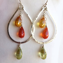 Load image into Gallery viewer, Citrus Double Decker Hoop Earrings