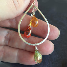 Load image into Gallery viewer, Citrus Double Decker Hoop Earrings