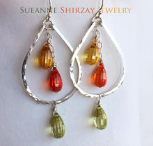 Load image into Gallery viewer, Citrus Double Decker Hoop Earrings