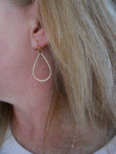 Load image into Gallery viewer, Kristiana Hammered Hoop Earrings in 14K Gold Filled, OR 14k Rose Gold Filled, Size: Small