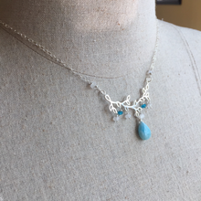 Load image into Gallery viewer, Larimar Branch Necklace