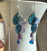 Load image into Gallery viewer, Frosty Air Moss Kyanite Dangles, Metal choices