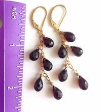 Load image into Gallery viewer, Garnet Necklace, Gold, Rose Gold or Silver