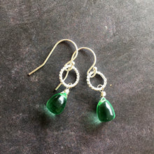 Load image into Gallery viewer, Green Apatite Quartz Hooplette