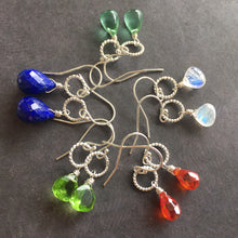 Load image into Gallery viewer, Hooplette, Green Peridot Quartz