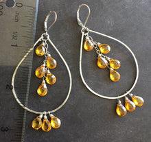 Load image into Gallery viewer, Hello Sunshine CZ Double Decker Hoops, Leverback