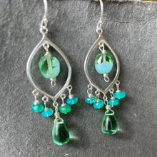 Load image into Gallery viewer, Bright Day Opal Chandelier Earrings