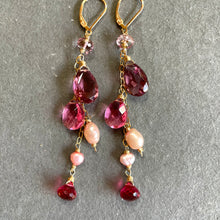 Load image into Gallery viewer, Palm Springs Kunzite Cascade Earrings