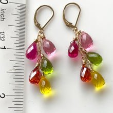 Load image into Gallery viewer, Spring Gala Rainbow Earrings, metal options