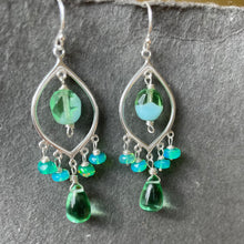 Load image into Gallery viewer, Bright Day Opal Chandelier Earrings