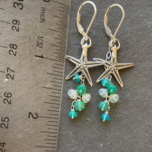 Load image into Gallery viewer, Starfish and Opal Earrings