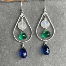 Load image into Gallery viewer, Joie de Vivre Teardrop Chandelier Hoop
