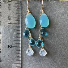 Load image into Gallery viewer, Peruvian Blue Cascade Earrings