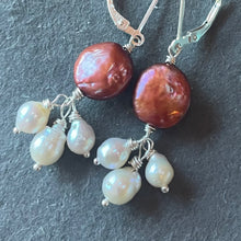 Load image into Gallery viewer, Baroque Pearl Dangle Earrings