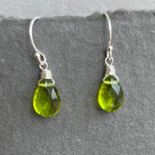 Load image into Gallery viewer, Peridot Green Dangles