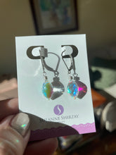 Load image into Gallery viewer, Fire Rainbow Moonstone Dewdrop Dangles, metal choices