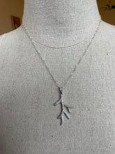Load image into Gallery viewer, Sparkling Coral Branch Cubic Zirconia Charm Necklace