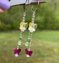 Load image into Gallery viewer, Butterfly Waterfall Earrings