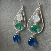 Load image into Gallery viewer, Joie de Vivre Teardrop Chandelier Hoop