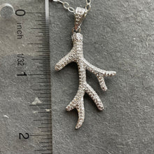 Load image into Gallery viewer, Sparkling Coral Branch Cubic Zirconia Charm Necklace
