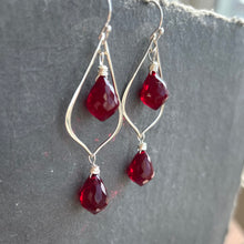 Load image into Gallery viewer, Red Dewdrop Marquis Chandeliers