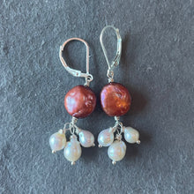 Load image into Gallery viewer, Baroque Pearl Dangle Earrings