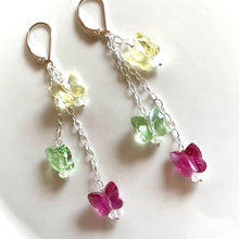 Load image into Gallery viewer, Butterfly Waterfall Earrings