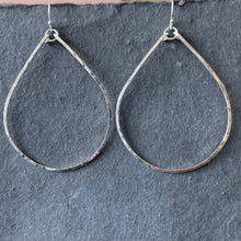 Load image into Gallery viewer, Kristiana Sterling Silver Hammered Hoop