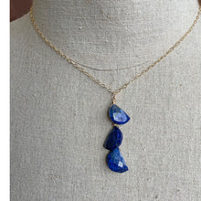 Load image into Gallery viewer, Lapis Lazuli Half Moon Necklace