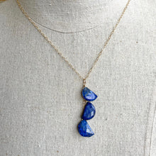 Load image into Gallery viewer, Lapis Lazuli Half Moon Necklace
